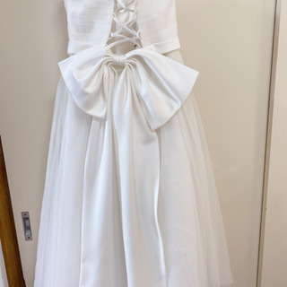 Annan wedding アンナン ウェディングドレス ミモレ アンクル ボレロ付 