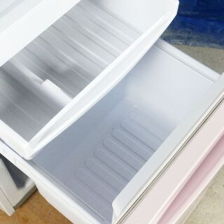 ✨2015年製🌻SHARP【SJ-C14A-P】🌻137L🌻Y-0705-004🌻2ドア冷蔵庫 ピンク系 ドアの開閉方向を自由に付け換えられる「つけかえどっちもドア」 