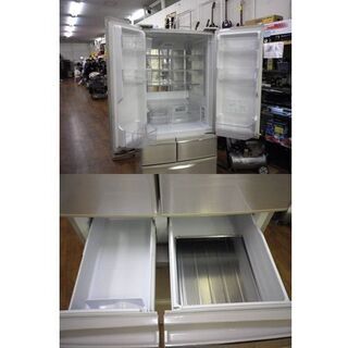 冷蔵庫 465L 2011年製 SHARP SU-XF47W-N 両開き フレンチドア プラズマ 