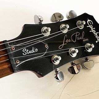 訳アリ Epihone Lespaul Studio エピフォン レスポール スタジオ エレキギター 中古 レッド