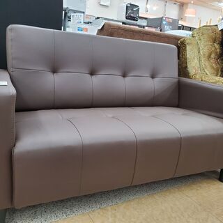 アーバン通商 コンパクト2人掛けソファー ブラウン 未使用品 