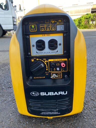 現物確認歓迎 初期不良対応OK 使用頻度少なく程度の良い　整備済　1350W スバル 富士重工 防音 高出力 インバータ発電機 SGi14 　50/60Hz