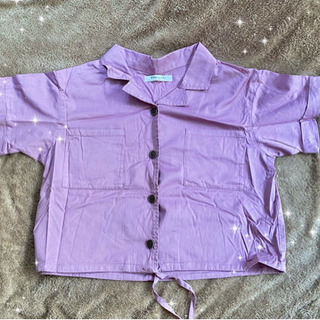 【ネット決済】紫 シャツ
