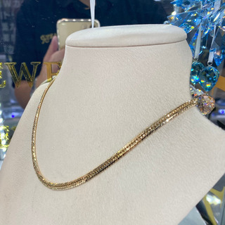 中古品】K18 12面トリプル 20.7g 40cm［581］