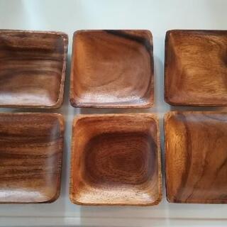 木製の皿　６枚セット