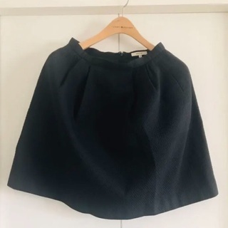 【ネット決済・配送可】台形スカート　ブラック　フリーサイズ