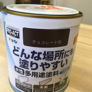 ペンキ　茶色