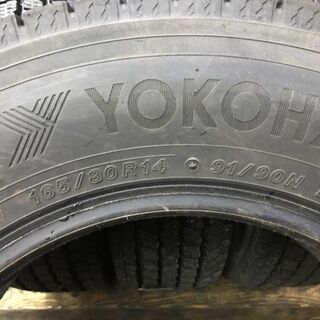 YOKOHAMA ice GUARD iG91 165/80R14 91/90N LT 14インチ スタッドレス 4本 2019年製 バリ溝 ADバン等　(TF565) クレジットカード QR決済可能
