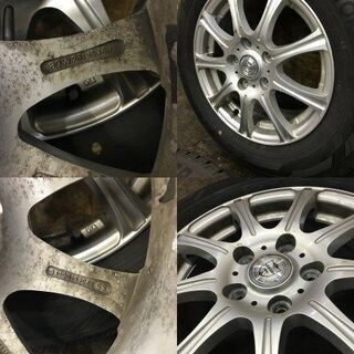 【YOKOHAMA ice GUARD iG60 195/65R15】スタッドレス【Weds JOKER 15インチ 6J5HPCD114.3+53】バリ溝 ノア ヴォクシー等　(TH438) クレジットカード QR決済可能