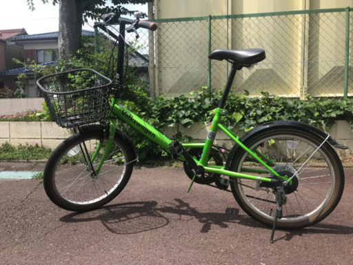 折り畳み自転車　フォルクスワーゲン　グリーン