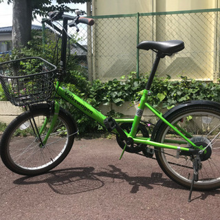 折り畳み自転車　フォルクスワーゲン　グリーン