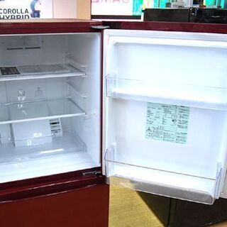 冷蔵庫 157L 2017年製 2ドア AQUA AQR-16F レッド 100Lクラス アクア