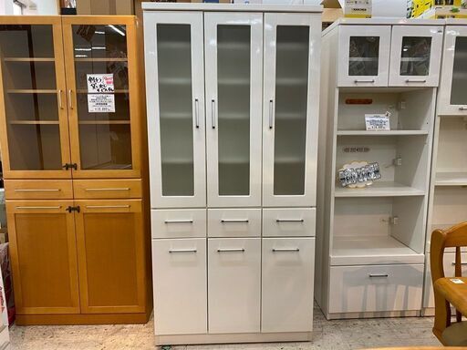 【愛品館 江戸川店】ニトリ　食器棚　ID:151-007094-007　配送可　代引き配送可