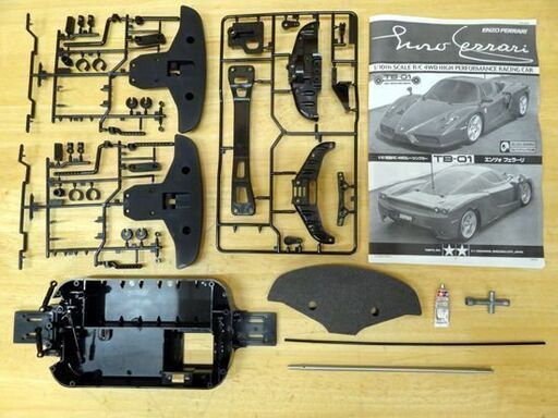 一部組立済 タミヤ 1/10スケール エンツォ フェラーリ 電動ラジオ