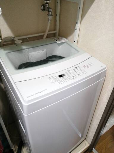 【中古品】ニトリ全自動洗濯機 6kg／2019年製