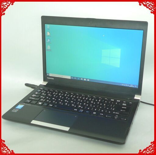 ノートパソコン 中古動作良品 13.3型 東芝 R734/M 第4世代Core i3 4GB 320G DVDRW 無線 Bluetooth Win10 LibreOffice 即使用可能
