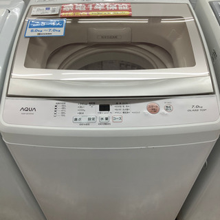 安心の12カ月保証付き　AQUA  全自動洗濯機　AQW-GS7...