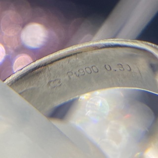 中古品】pt900 ダイヤモンドリング0.30ct 9.5号 5.7g［19］ 【公式通販】