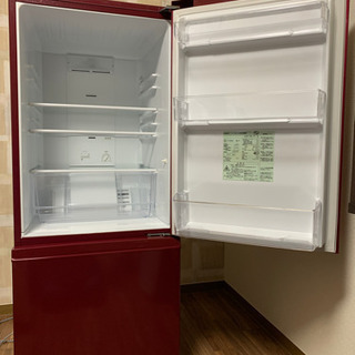 【ネット決済・配送可】冷蔵庫　AQUA 184L ワインレッド