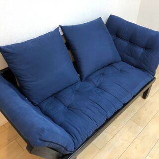 Norzy 北欧風 ソファベッド ネイビー カバー2枚付き たのメル便対応 Norzy 北欧風 ソファベッド ネイビー カバー2枚付き たのメル便対応
