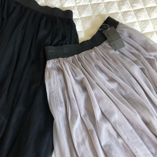 4枚以上セット　白シャツ、エアリースカート黒とグレー【未着用】Mサイズ