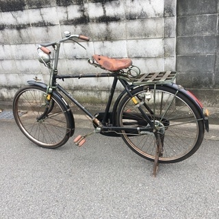 昭和レトロ 自転車 2台 ①BSモーター41スーパー ブリヂストン41
