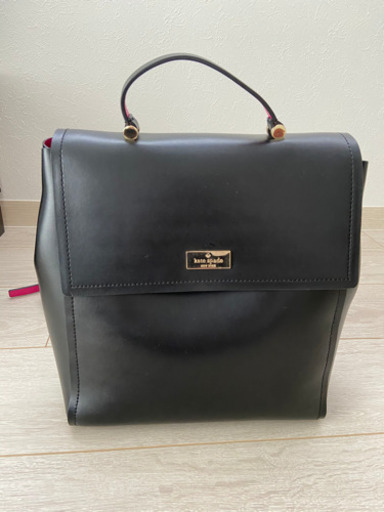 【Kate spade New York リュック】 ブラック　ピンク　通勤用