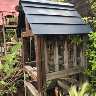 ガーデニング雑貨、井戸セット、小屋付き井戸セット、庭園、アンティーク滑車、アンティークバケツ - その他