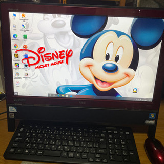 土日引取限定NEC モニター一体型パソコンSSD CPU交換済Office イラレ