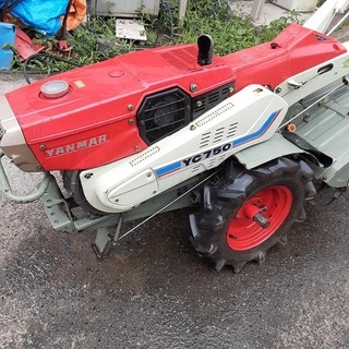 ♬ 専門店発！ ヤンマー耕運機 YC-750 点検渡し 水田タイヤ付