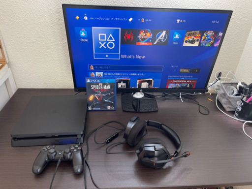 現在取引中、全てセット‼️PS4 cuh-2100A 500GB 、hpゲーミングモニター、ベッドフォン、スパイダーマンマイルズモラレス、セット