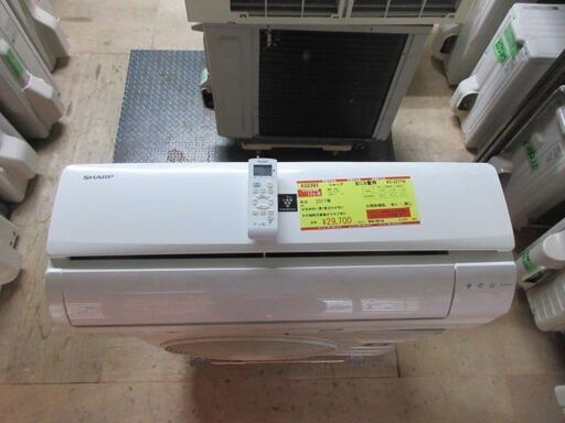 K02393　シャープ　中古エアコン　主に6畳用　冷2.2kw／暖2.5kw