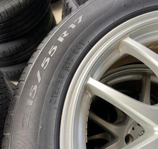 215/55R17⭐2019年！アルファード、ノア、ヴォクシー等に！バリ山！PIRELLI製アルミホイール付サマータイヤ入荷しました