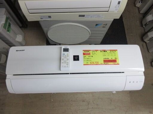K02394　シャープ　中古エアコン　主に6畳用　冷2.2kw／暖2.5kw