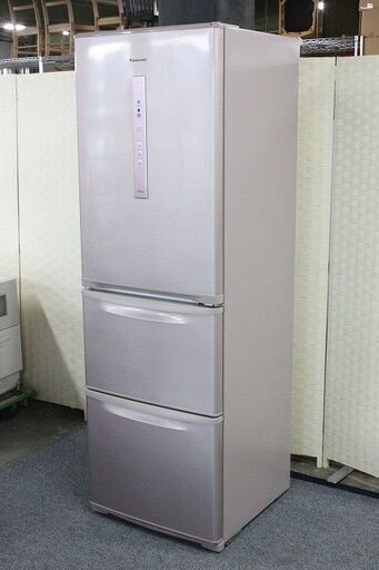 パナソニック 3ドア冷凍冷蔵庫 365L 自動製氷NR-C37DM-P シャイニングピンク 2015年製 Panasonic 冷蔵庫 中古家電 店頭引取歓迎 R3804)