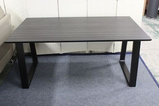 カリモク ダイニングテーブル DA5080 1500幅  アーバンブラック　メラミン 　karimoku テーブル 中古家具 店頭引取歓迎 R3816)