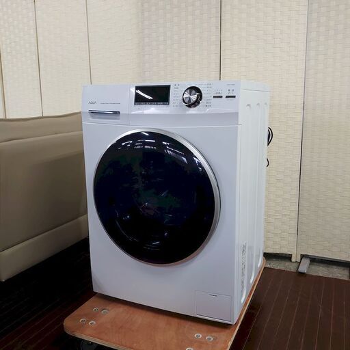 AQUA ドラム式洗濯機 Hot Water Washing 洗濯8.0㎏ AQW-FV800E ホワイト 2020年製 アクア 洗濯機 中古家電 店頭引取歓迎 R3758)