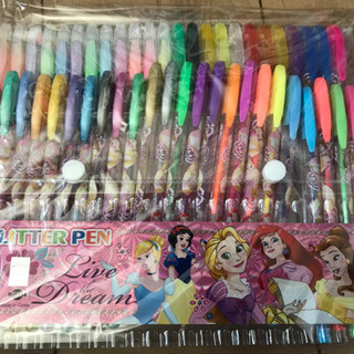 未使用ディズニープリンセスペン48本セット ほし 鶴瀬の子供用品の中古あげます 譲ります ジモティーで不用品の処分