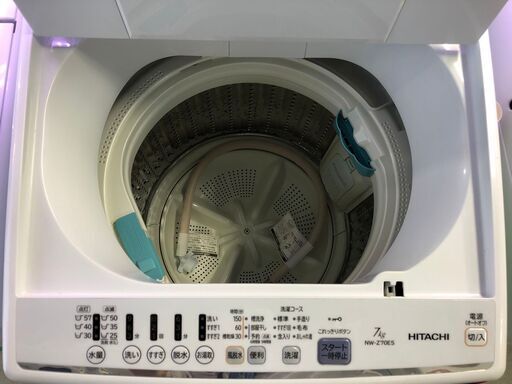 ☆中古 激安！ HITACHI 日立 7kg 全自動洗濯機 2019年製 NW-Z70E5型