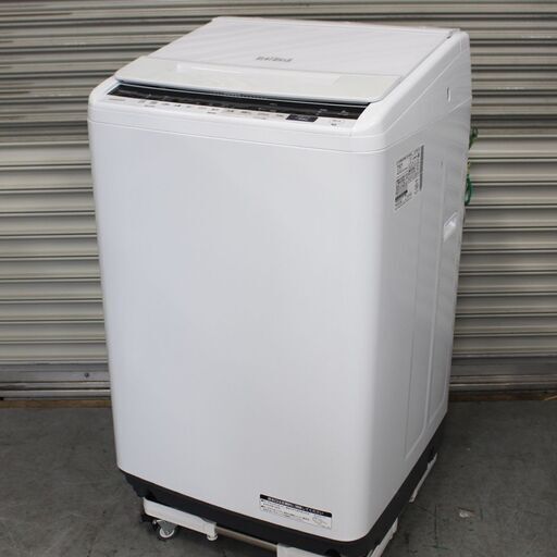 T403) HITACHI 日立 BW-V80E 全自動洗濯機 19年製 8kg 8.0kg BEET WASH ビートウォッシュ 縦型洗濯機 簡易乾燥機能付 家電