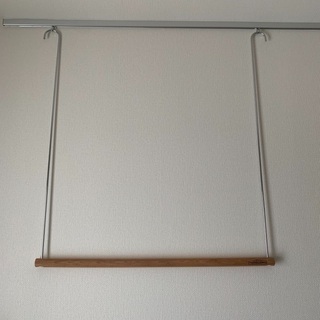 ニトリ、2段吊りスペースが作れる吊り下げハンガー 幅:75cm