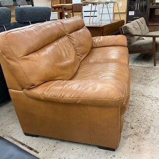 【愛品館 江戸川店】ニトリ　３P　本革ソファ　ソファ　ID:156-008960-007　配送可　代引き配送可