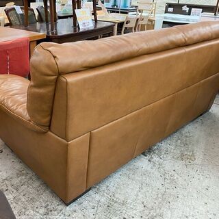 【愛品館 江戸川店】ニトリ　３P　本革ソファ　ソファ　ID:156-008960-007　配送可　代引き配送可