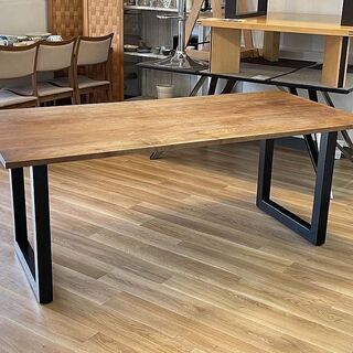 (Y)北大前! 札幌 引取 MasterWal/マスターウォール WILDWOOD DINING TABLE/ワイルドウッド ダイニングテーブル WWDT18085 アカセ木工 中古/USED