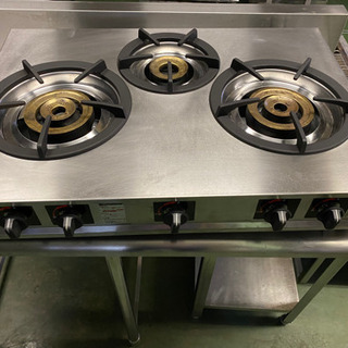 卓上ガスコンロ 親子3口