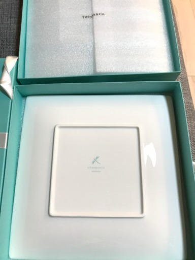 最終価格 ティファニー TIFFANY＆Co ブルー プレート 大皿 ペア