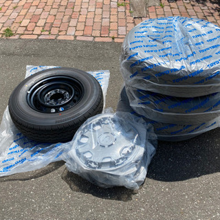値下げ ハイエース用 新車外し品 スチールホイール＆ホイールキャップ 