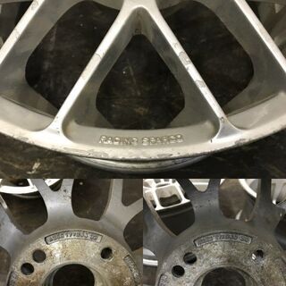 RACING SPARCO レーシング スパルコ 社外ホイール 4/5穴マルチ 17インチ 8J/9J4H/5HPCD114.3+32/+38 ドリフト　(VHK225) クレジットカード QR決済可能