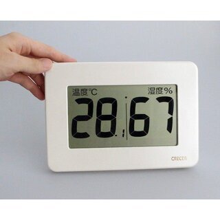 ＴＶお天気中継で使用されている超大画面デジタル温湿度計 