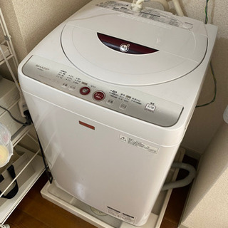 【ネット決済】洗濯機　SHARP製　ES-G55LC2012年式